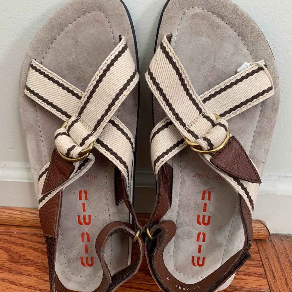 New Mens Prada Miu Miu Sandals Size 7 Model 6/0583 - image 2